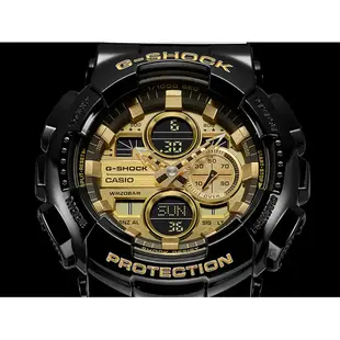 CASIO 卡西歐 G-SHOCK 人氣黑金手錶 GA-140GB-1A1