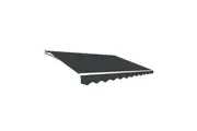 Outdoor Folding Arm Awning Retractable Sunshade Canopy Grey 4.0m x 3.0m
