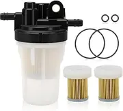 6A320-58862 Fuel Filter Assembly for Kubota B2320 B2410 L2800 L3400 LX2610HSD M5640SU RTV-X1100CR RTV-X900G RTV900W Replaces 6A320-59912 6A320-58860