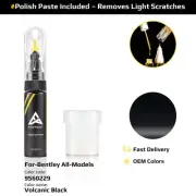 Touch Up Paint For Bentley All Models 9560229 Volcanic Black With Polish Paste
