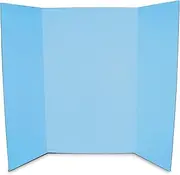 Flipside Products 36” x 48” Project Boards for Presentations, Science Fair, School Projects, Event Displays and Trifold Picture Board, Proudly Made in USA - Sky Blue - 10 Pack