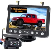 Wireless Backup Camera Magnetic for Truck: 1 Minute Easy Install HD 1080P Rear