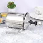 400 ML Milk Frother Frothing Jug Handheld Stainless Steel Manual