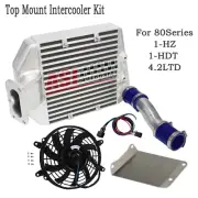 Top Mount Intercooler Kit For 4.2L Toyota Landcruiser 80 100 105 Series 1HZ 1HDT