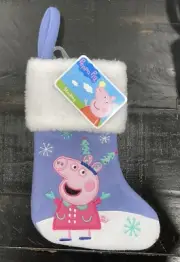 Peppa Pig TV Show Stocking 9” Holiday Hanging Character NEW
