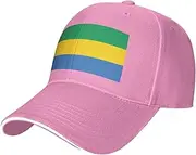 [SSIULUS] Gabonese Flag Casquette Cap Hats,Trucker,Baseball Cap with Snapback,Perfect for Summer,Golf