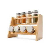 Bamboo Spice Rack Set Kitchen Storage Pantry Storage Organisation