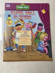 Vintage 1976 Sesame Street Muppets Paper Doll Players Book Whitman unused