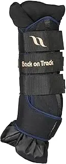 Back on Track Royal Quick Wraps Deluxe - Equestrian Sport Flexible Supportive Protective Horse Leg Wraps with Hook & Loop Closure - Navy - 16" - L