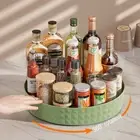 360 Degree Rotating Kitchen Storage Spice Seasoning Organizer Rack Makeup Stand