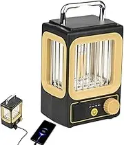 Lanterns Decorative Outdoor,Handheld Solar Camping Lanterns - Rechargeable Cordless Garden Lamp, LED Tent Lights, Outdoor Table Lamp for Courtyard Outdoor Garden