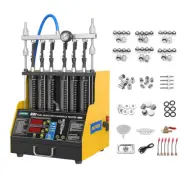 GDI TSI Fuel Injector Tester Cleaner Car Ultrasonic Cleaning Machine 6 Cylinder