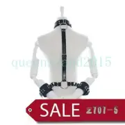Unisex Soft Neck Wrist Restraint Set Hand Cuffs With Neck Collar Couples Flirt