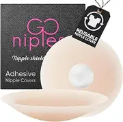 Go Nipless Nipple Covers No Show - Reusable Pasties Nipple Cover - Adhesive Silicone Nipple Pasties - Size A-D Womens Bra