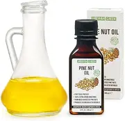 Siberian Pine Nut Oil | 100% Natural Extra Virgin Cold Pressed 100 ml / 3.4 fl oz | Unrefined Raw No-GMO Vegan | Exclusive Healthy Diet Food Grade