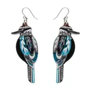 ERSTWILDER DROP EARRINGS - MELANIE HAVA - THE KOOKABURRA 'GUNGGAGA'. NIB.