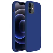 ZUSLAB iPhone 12 Case Nano Silicone Shockproof Rubber Bumper Cover for Apple (2020) - Cobalt Blue