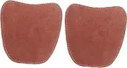 NUOBESTY 1 Pair Anti-Smashing and Anti-scalding Shoe Cover Covers Guard Safety Indoor Foot Durable Protective Welding Work Boot Protector Welders Shoe Protectors Brown Suede Leather