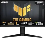 ASUS TUF Gaming VG27AQL3A Gaming Monitor – 27-inch, QHD(2560x1440), 180Hz, Fast IPS, ELMB Sync, 1ms (GTG), Freesync Premium™, G-Sync Compatible, VESA AdaptiveSync Display 180Hz, 130% sRGB, HDR™ 400