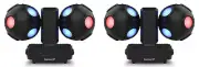 2) Chauvet DJ Cosmos HP RGBW LED DMX Beam/Strobe Dance Floor Effect Party Lights