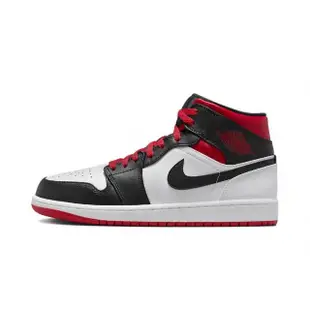 【NIKE 耐吉】Air Jordan 1 Mid Gym Red Black Toe 黑白紅 DQ8426-106