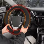 Heated Car Steering Wheel Cover - Universal Size Motor Trend Tangle Free Design (for: Kia)