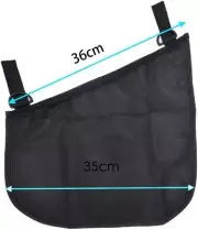 Universal Side Sling Stroller Mesh Cargo Net and Organizer Extra Strolle 2 Pack