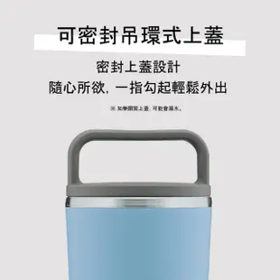【ZOJIRUSHI 象印】不鏽鋼一體式杯蓋隨行把手 隨行保溫杯-400ml(SX-JA40 保溫瓶)