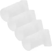Ipetboom 4Pcs Mosquito Netting Pole Covers Thickened Rod Tips Foot Sleeves for Convenient Bed Setup Durable Reliable Bracket Accessories
