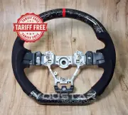 TARIFF FREE FORGED CARBON Alcantara Red Steering Wheel for SUBARU WRX STI 15-21 (for: Subaru)