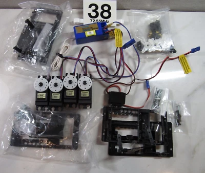 6 Pcs NEW Airtronics R/C 4 x Servo 94102, 1 Switch, 1 Sanwa FM Receiver 92777/72