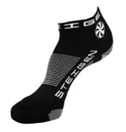 Steigen Black Unisex 1/4 Length Running Socks