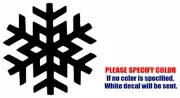 Snowflake Graphic Die Cut decal sticker Car Truck Boat Window Bumper Wall 9"