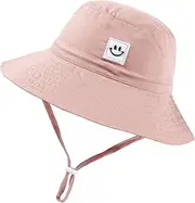 [SONMONY] Kids Sun Hat Smile Face Bucket Hat for Toddler Girls Boys UPF 50+ Sun Protection Toddler Summer Hats