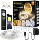Wefomey White LED Strip Lights, 100ft Dimmable Bright 24V Led Tape Light with