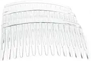 Glitz4Girlz® 4 Pack 7cm Clear Hair Side Combs Slides Grips