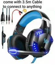 Gaming Headset for PS4 Xbox One PC Nintendo Switch with mic and led lights new