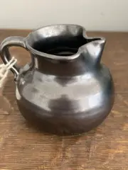 Prinknash Pottery Redware Creamer Pewter Glaze England Benedictine Monks NWT