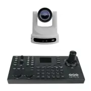 PTZOptics Move SE 30x 1080p PTZ Auto-Tracking Pan Tilt Zoom Camera White Bundle