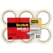 Scotch General Purpose Packaging Tape 48mm x 75m 6 Pack