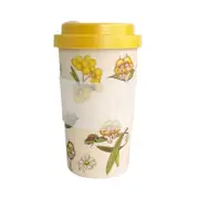 Urban 400ml May Gibbs Eco Mug Travel Drinking Cup w/ Lid - Yellow