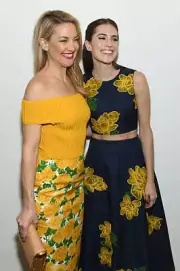 Kate Hudson Allison Williams pose backstage at the Michael Kors fa - Old Photo