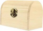 HOODANCOS Retro Wooden Organizer Box for Storage Chic Craft Box Holder for DIY Projects Smooth Edges Durable Design for Organization