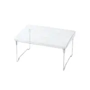 Acrylic Transparent Desktop Storage Box Student Dormitory Office Storage Rack Household Foldable He