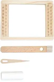 Perfeclan Wood Weaving Looms Kit Weaving Frame Machine 20cmx15cm Accessories Art Supplies DIY Crafting Repair Tool for Knitting Mittens, 4pcs