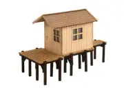 Noch 14262 HO Scale Fishing Hut - Laser-Cut Minis -- Laser-Cut Kit