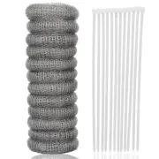 12 PCS Lint Traps Lint Catcher for Washing Machine Stainless Steel Washing Ma...