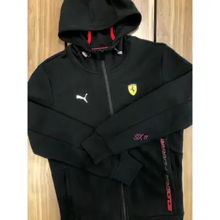 @SIX@PUMA X 法拉利 經典連帽外套 男 黑紅 599838-01