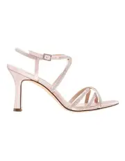 [NINA] Anna Sandals in Pearl Rose Satin