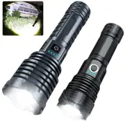 Super Bright Rechargeable Flashlights 3390000 High Lumen by XHP160-A8 & XHP70...